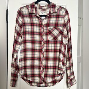 Abercrombie & Fitch Long Sleeve Plaid Button Down (Medium)